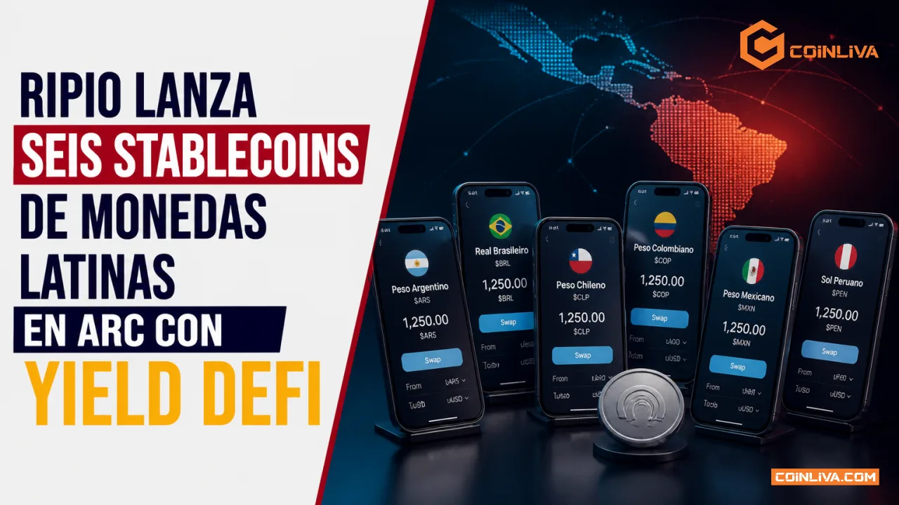 Ripio lanza seis stablecoins de monedas latinas en Arc con yield DeFi