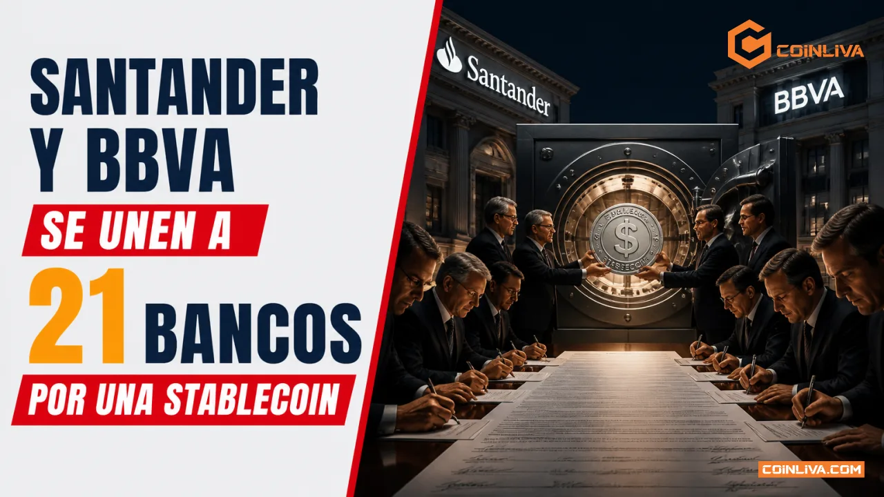 Santander y BBVA se unen a 21 bancos por una stablecoin