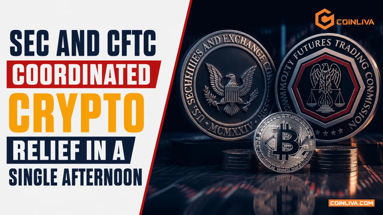 SEC and CFTC Coordinated Crypto Relief in a Single Afternoon