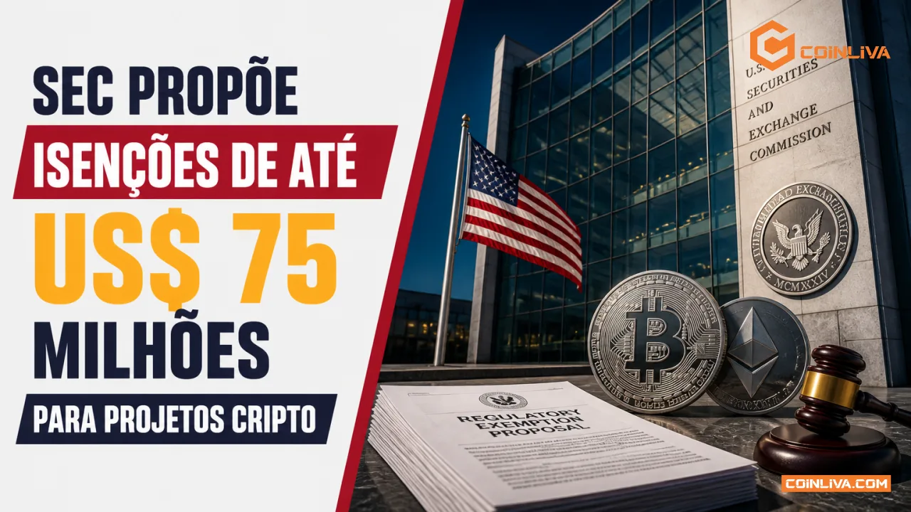 SEC propõe isenções de até US$ 75 milhões para projetos cripto