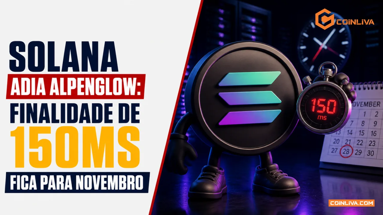 Solana adia Alpenglow: finalidade de 150ms fica para novembro