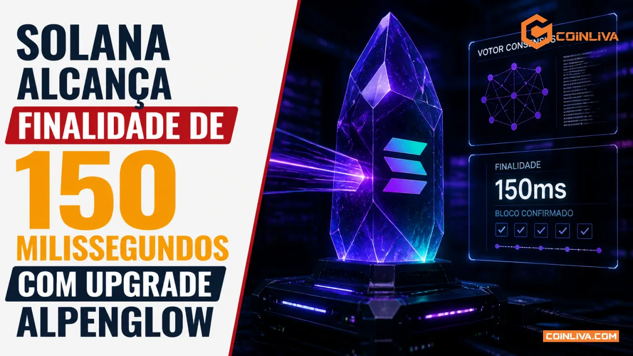 Solana alcança finalidade de 150 milissegundos com upgrade Alpenglow