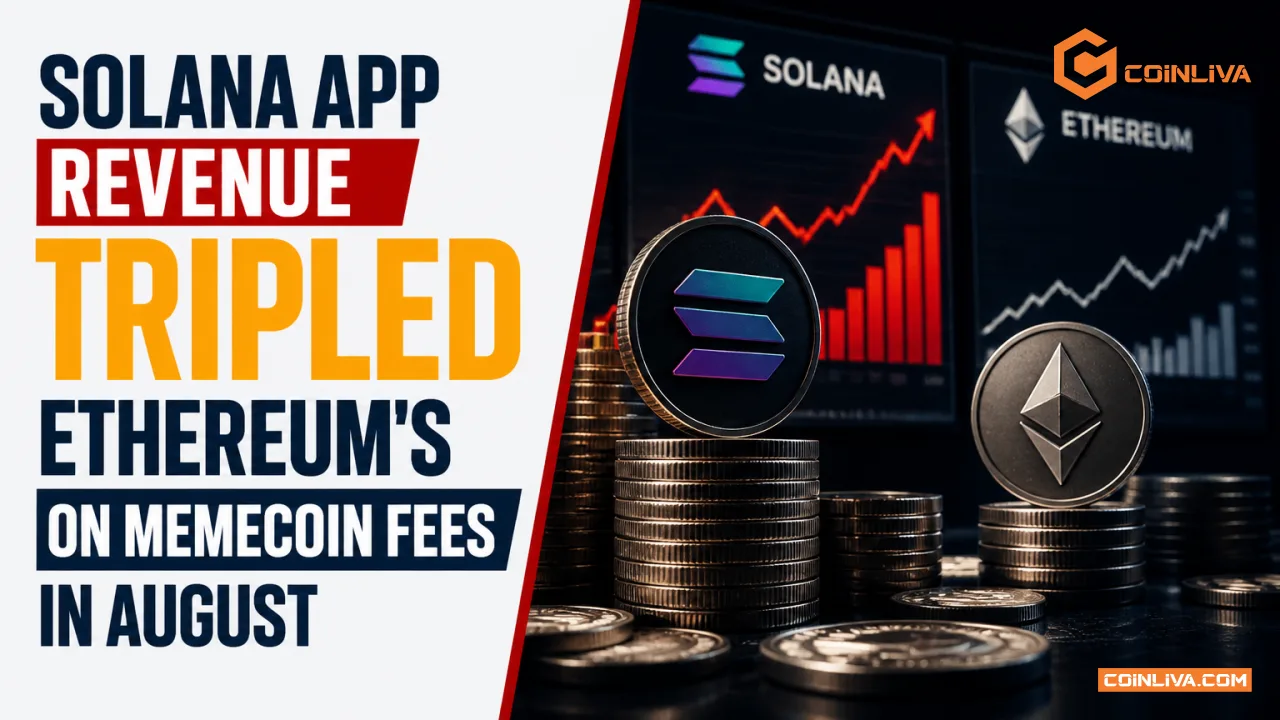 Solana App Revenue Tripled Ethereum's on Memecoin Fees in August