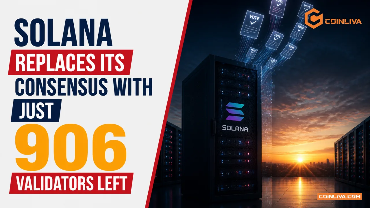 Solana Replaces Its Consensus With Just 906 Validators Left