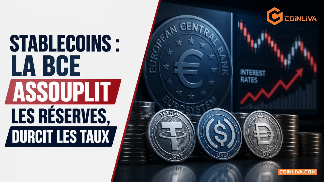 Stablecoins : la BCE assouplit les réserves, durcit les taux