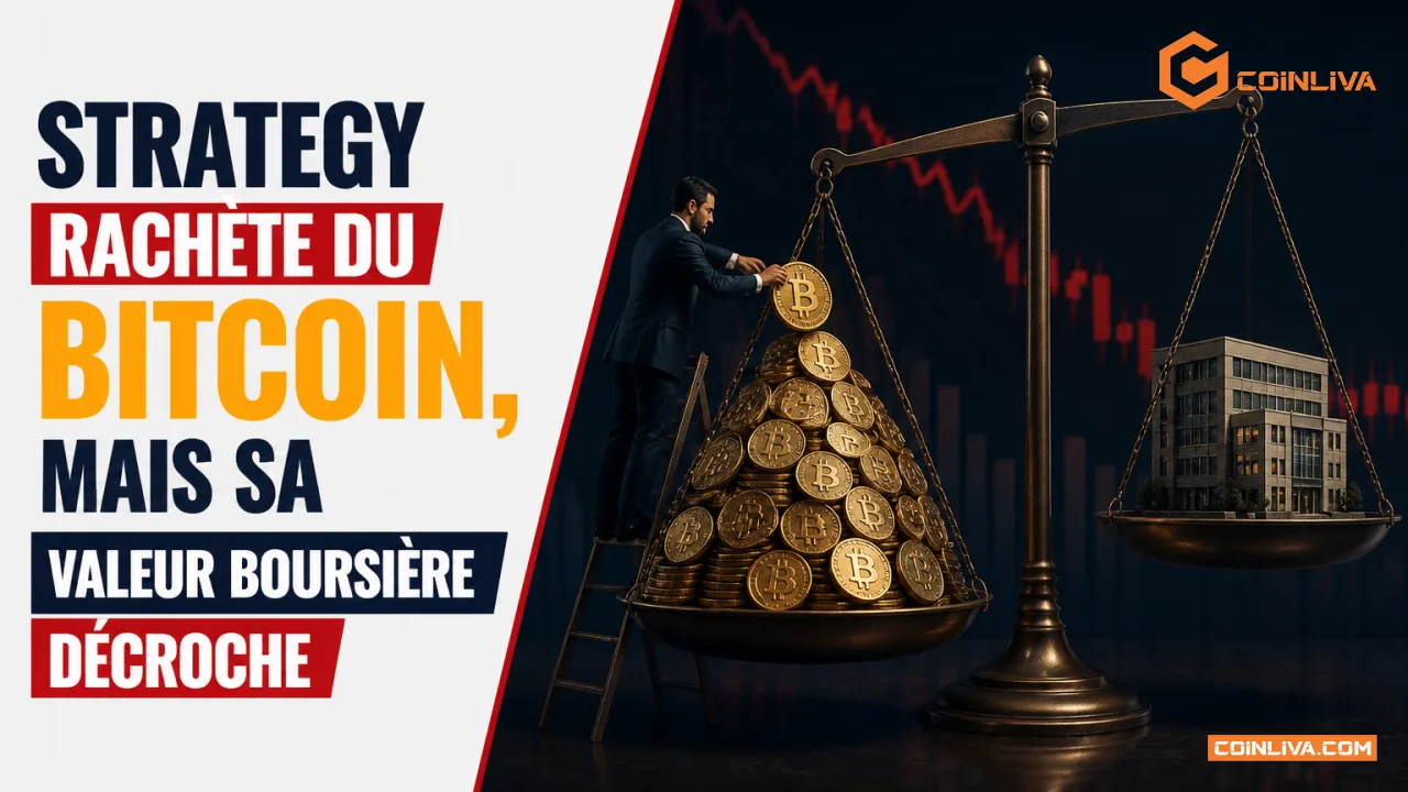 Strategy rachète du bitcoin, mais sa valeur boursière décroche