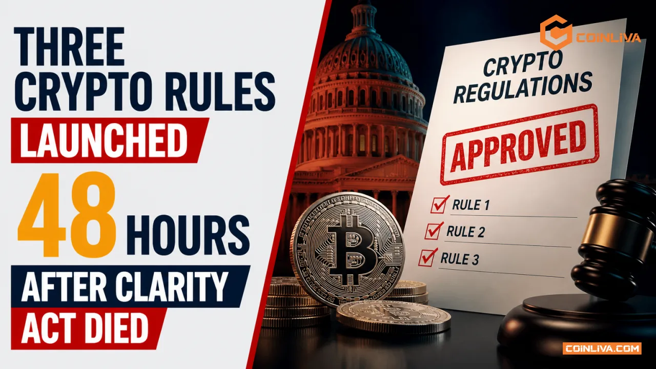 Three Crypto Rules Launched 48 Hours After Clarity Act Died