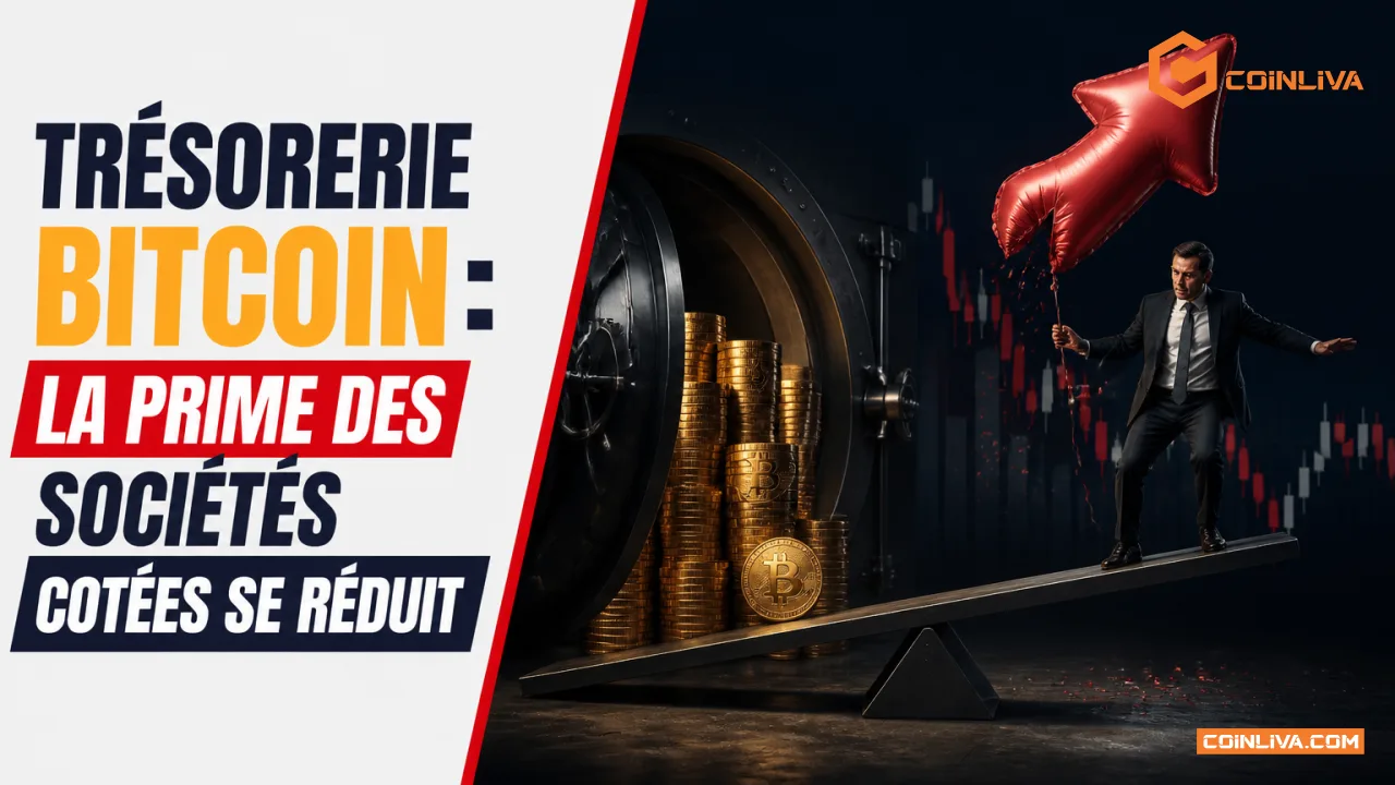Trésorerie bitcoin : la prime des sociétés cotées se réduit