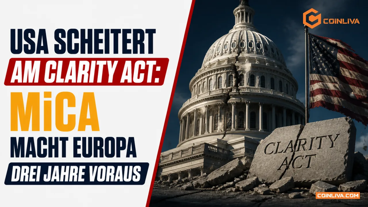 USA scheitert am CLARITY Act: MiCA macht Europa drei Jahre voraus