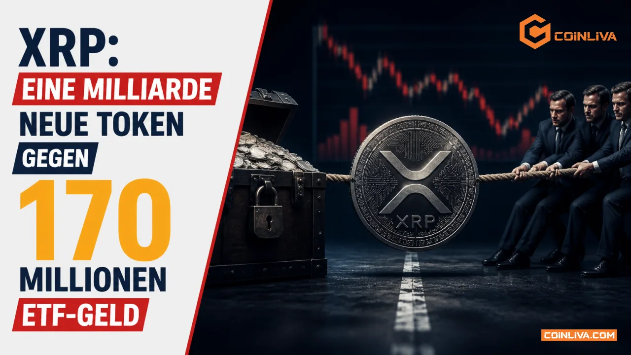 XRP: eine Milliarde neue Token gegen 170 Millionen ETF-Geld