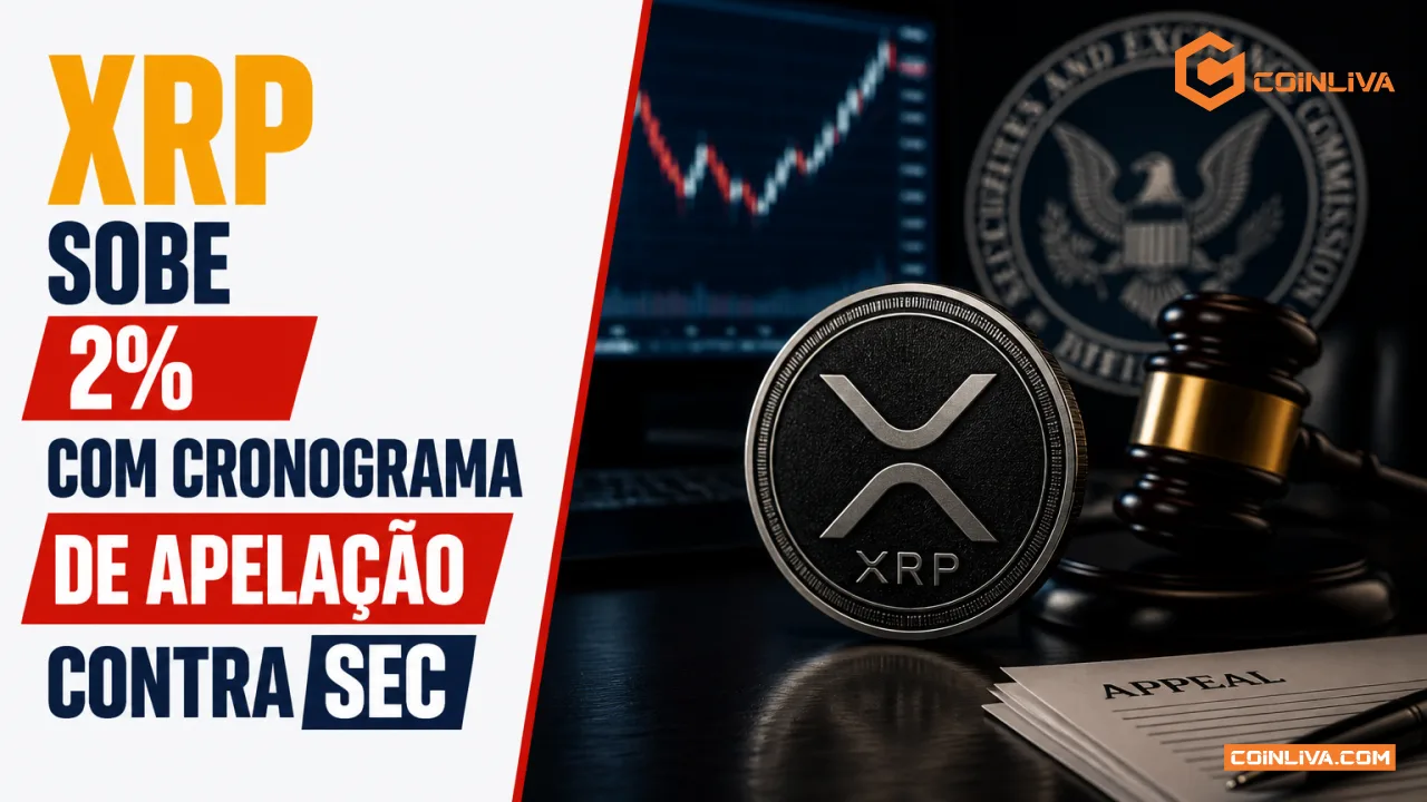 XRP sobe 2% com cronograma de apelação contra SEC