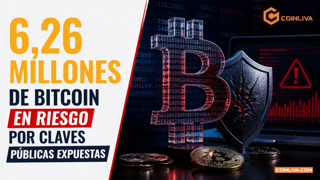 6,26 millones de Bitcoin en riesgo por claves públicas expuestas