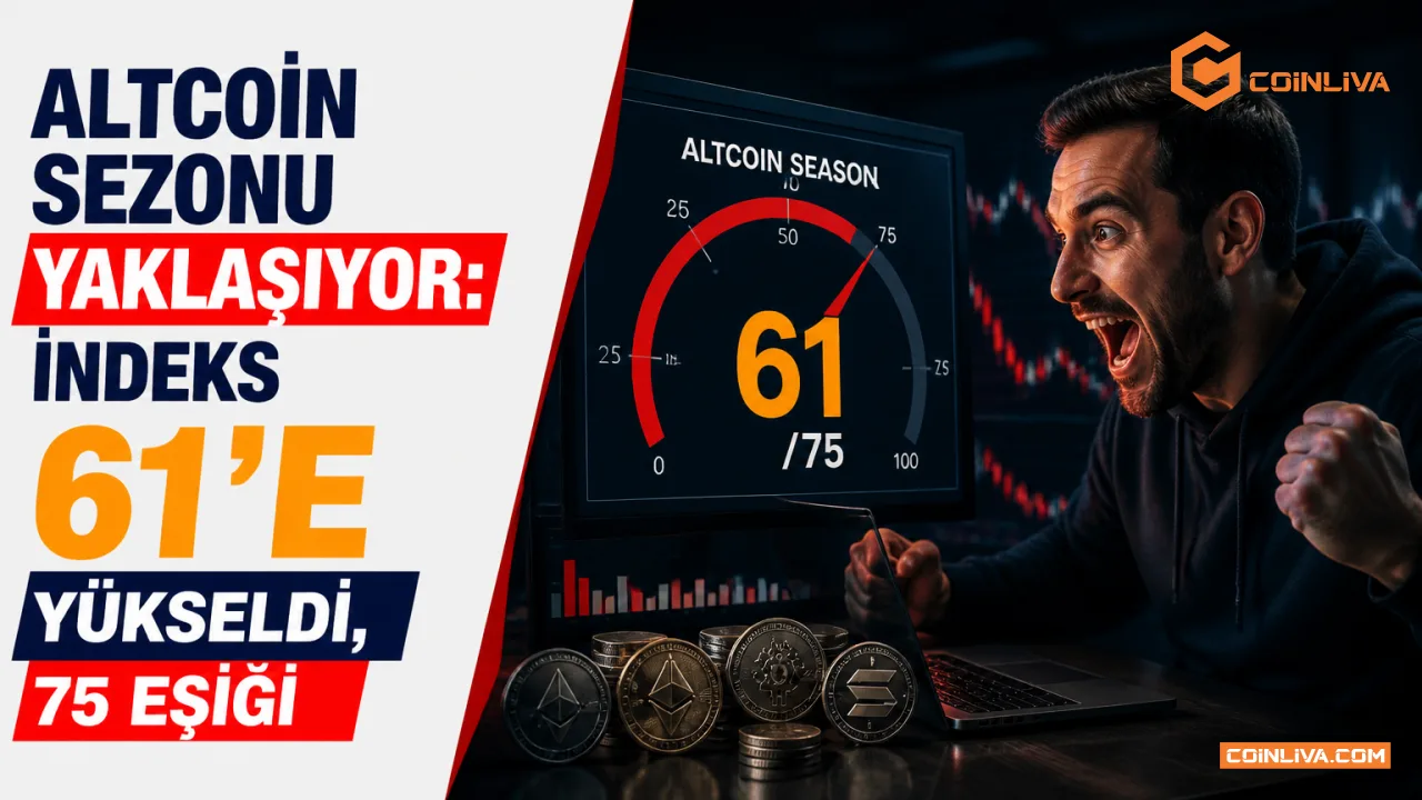 Altcoin Sezonu Yaklaşıyor: İndeks 61'e Yükseldi, 75 Eşiği