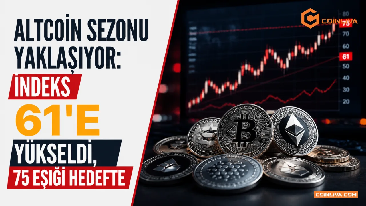 Altcoin Sezonu Yaklaşıyor: İndeks 61'e Yükseldi, 75 Eşiği Hedefte