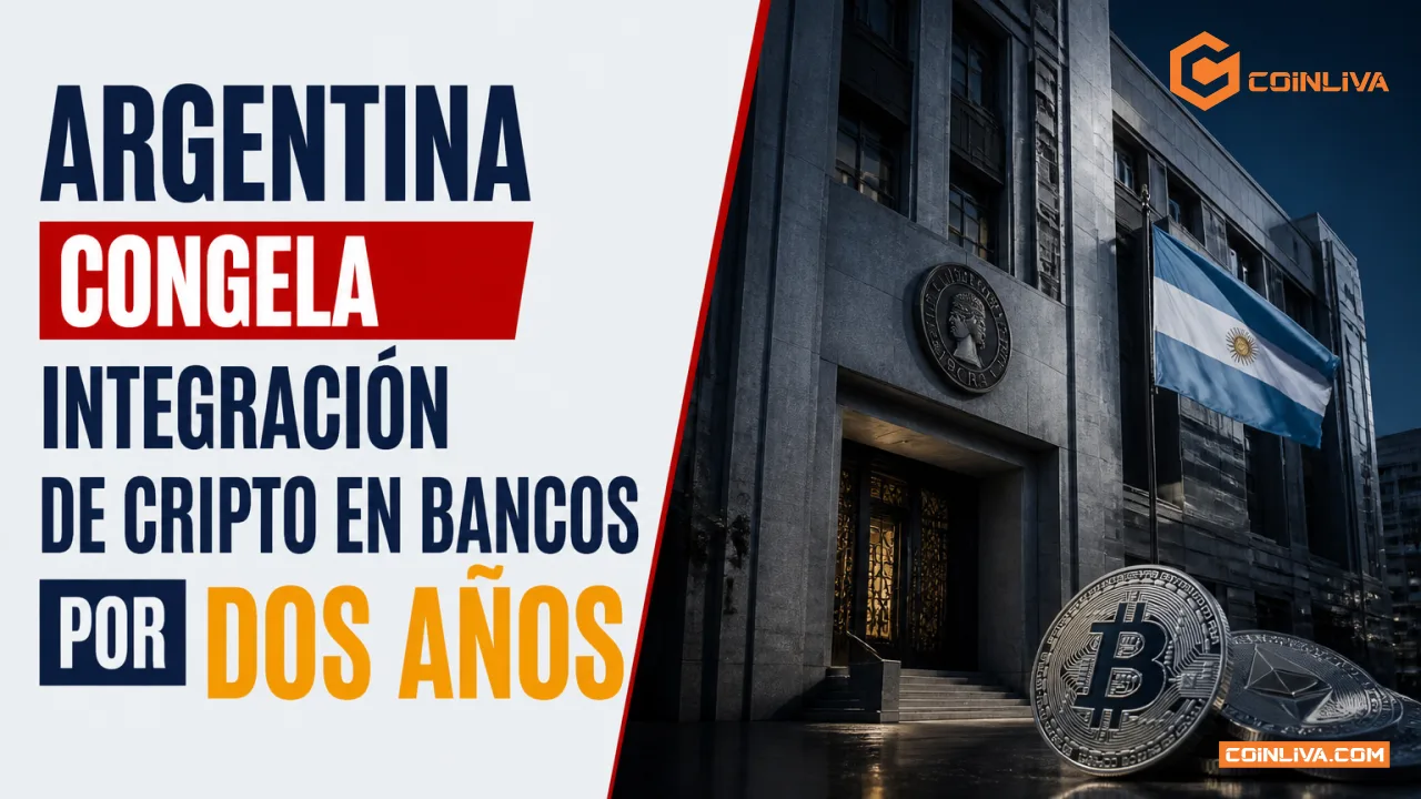 Argentina congela integración de cripto en bancos por dos años