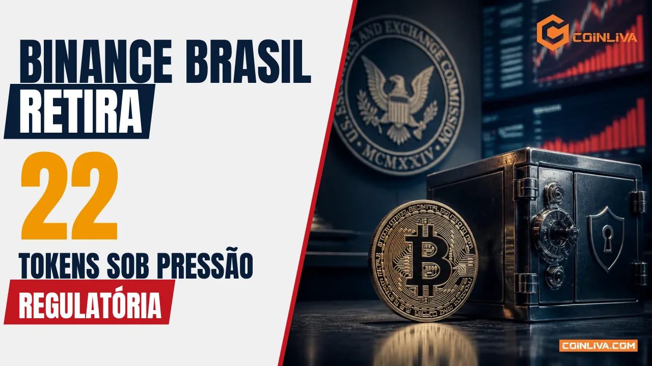 Binance Brasil retira 22 tokens sob pressão regulatória