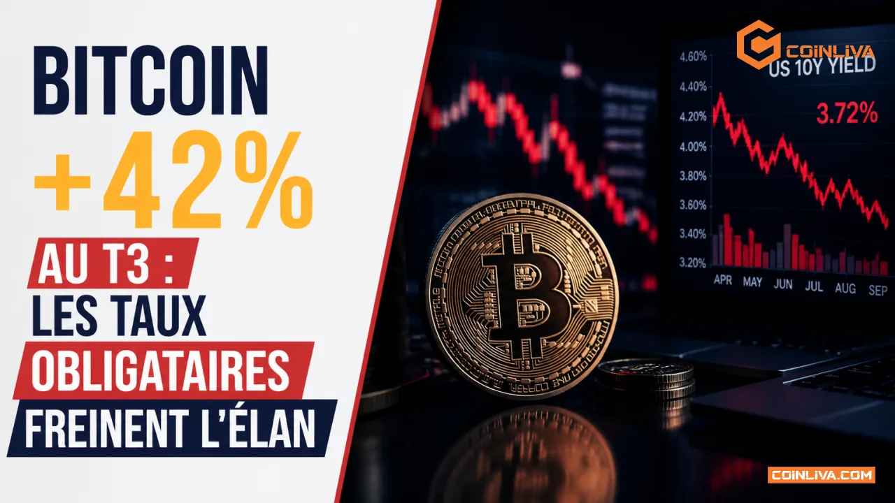 Bitcoin +42% au T3 : les taux obligataires freinent l'élan