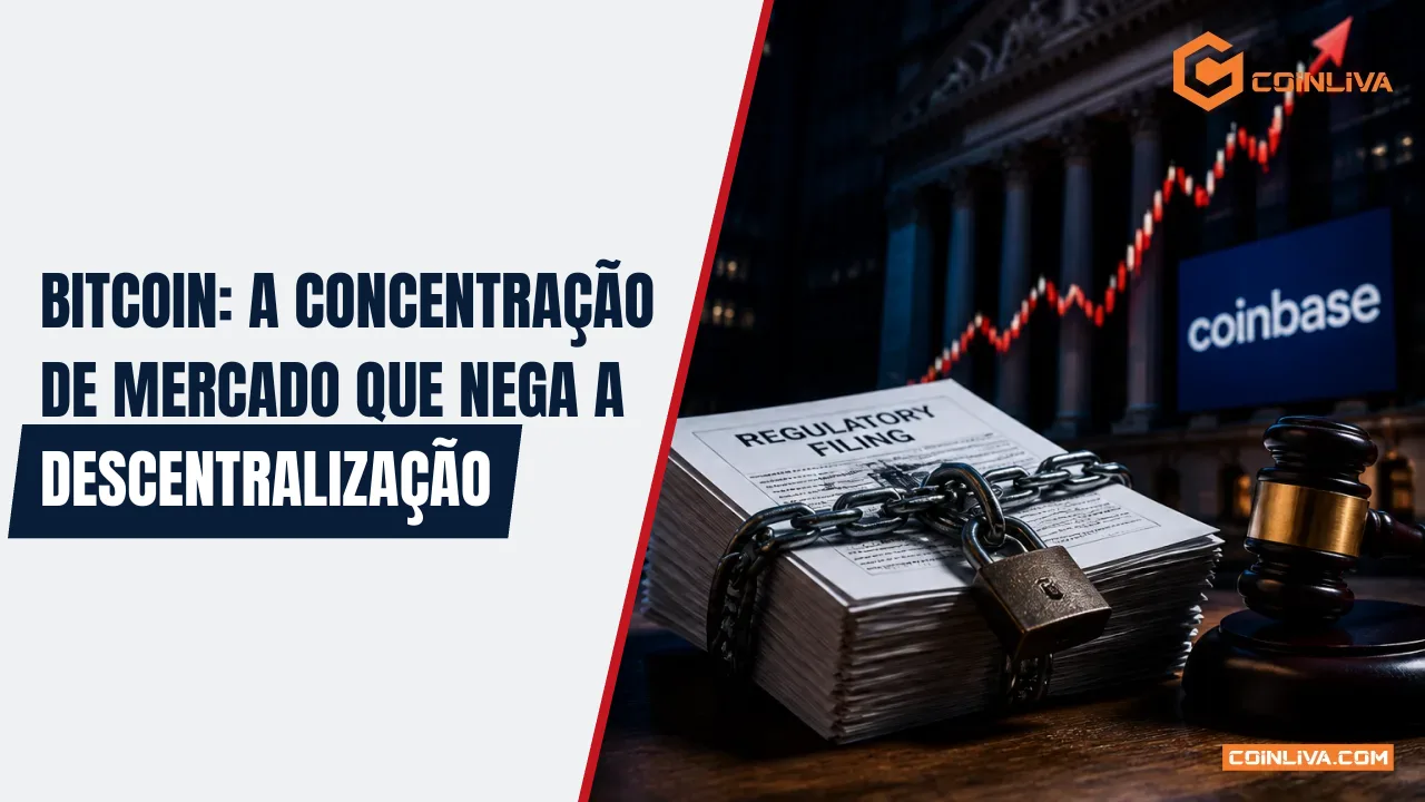 Bitcoin: A Concentração de Mercado Que Nega a Descentralização