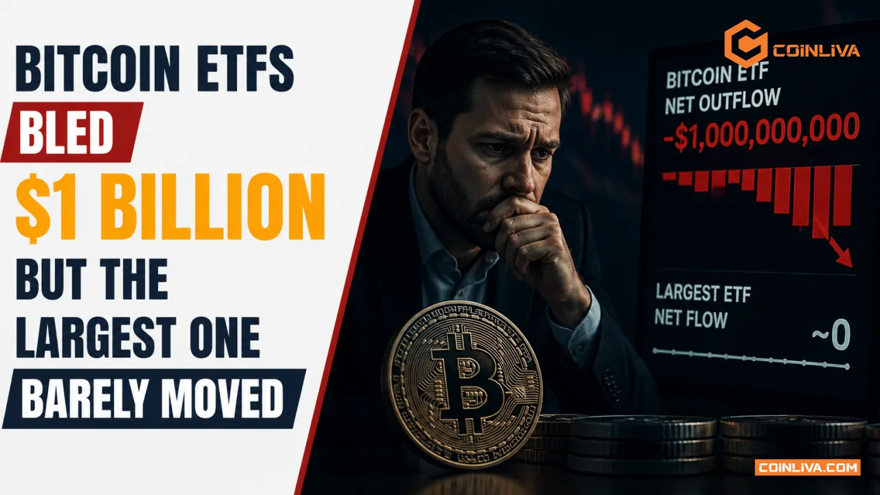 Bitcoin ETFs Bled $1 Billion But the Largest One Barely Moved