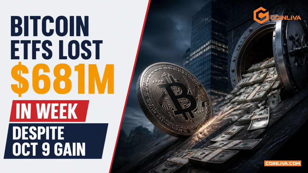 Bitcoin ETFs Lost $681M in Week Despite Oct 9 Gain