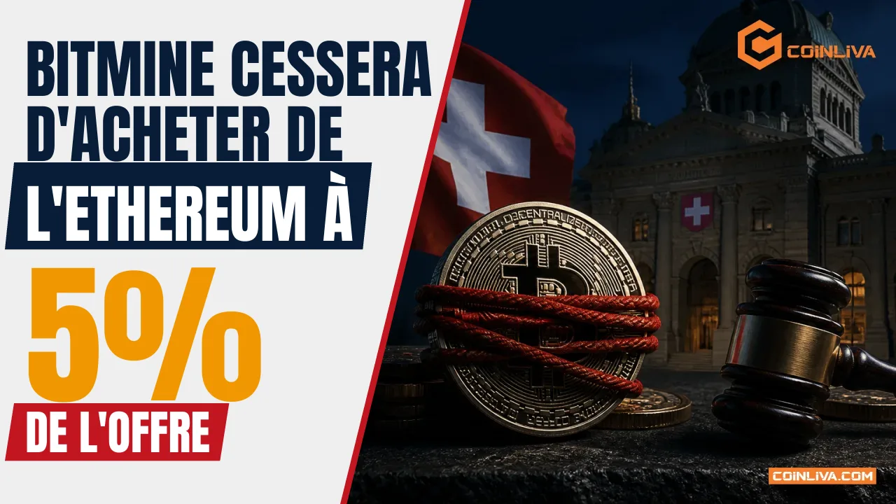 BitMine cessera d'acheter de l'ethereum à 5% de l'offre