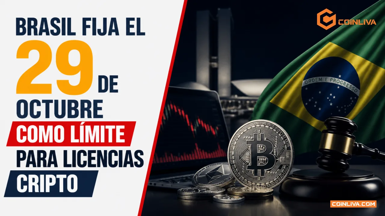 Brasil fija el 29 de octubre como límite para licencias cripto