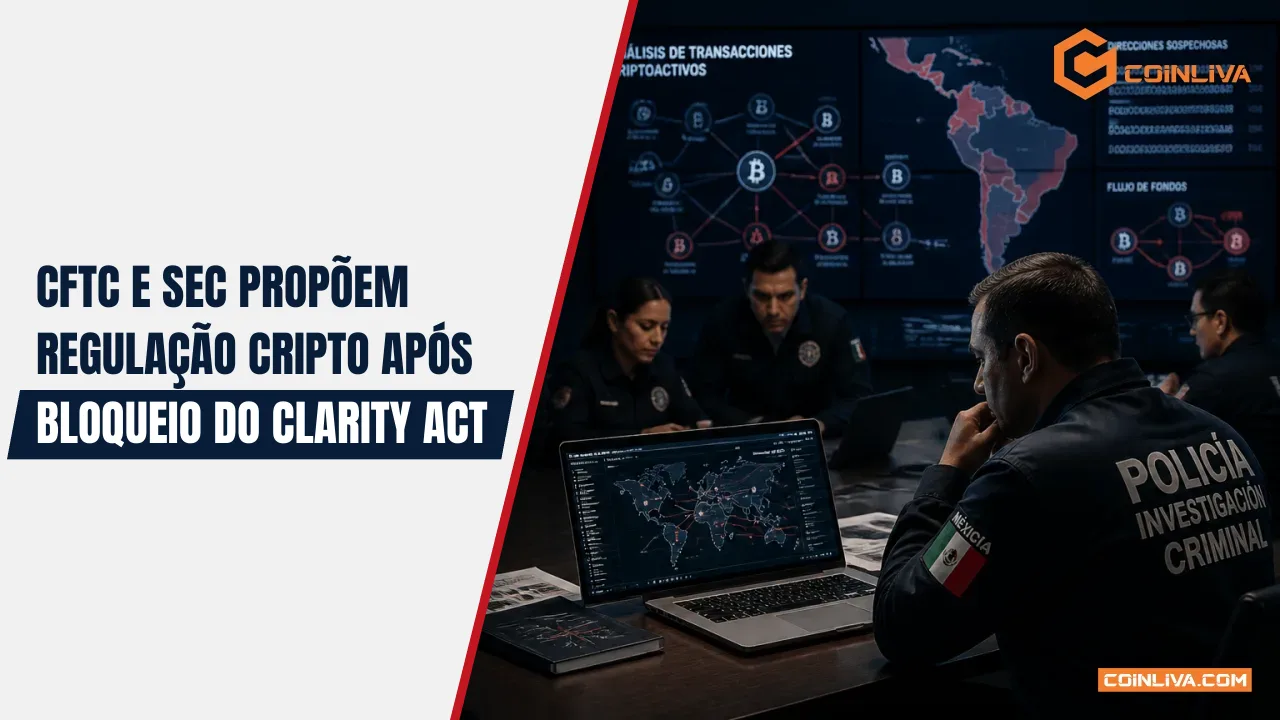 CFTC e SEC propõem regulação cripto após bloqueio do CLARITY Act