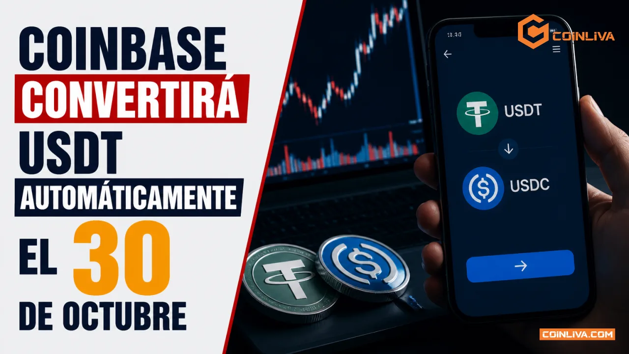 Coinbase convertirá USDT automáticamente el 30 de octubre
