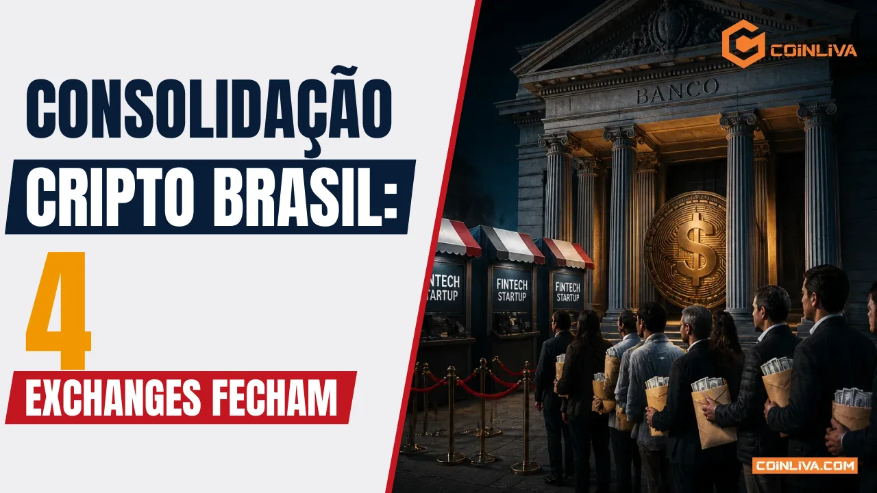 Consolidação Cripto Brasil: 4 Exchanges Fecham