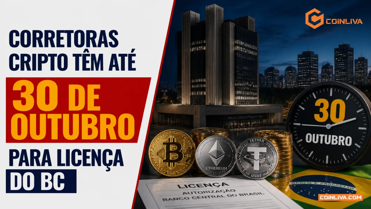 Corretoras cripto têm até 30 de outubro para licença do BC