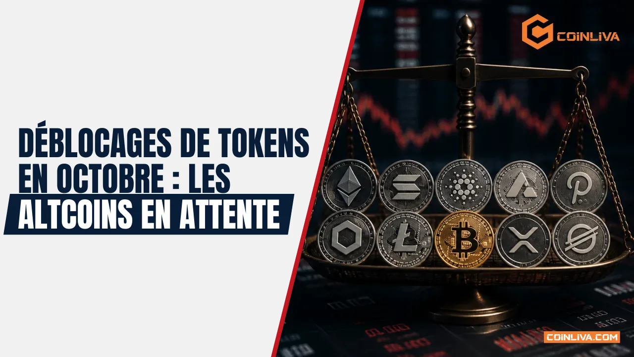 Déblocages de tokens en octobre : les altcoins en attente