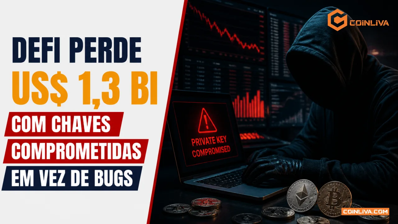 DeFi perde US$ 1,3 bi com chaves comprometidas em vez de bugs