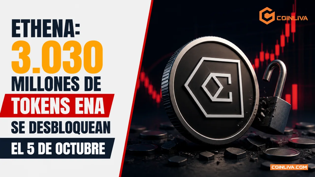 Ethena: 3.030 millones de tokens ENA se desbloquean el 5 de octubre