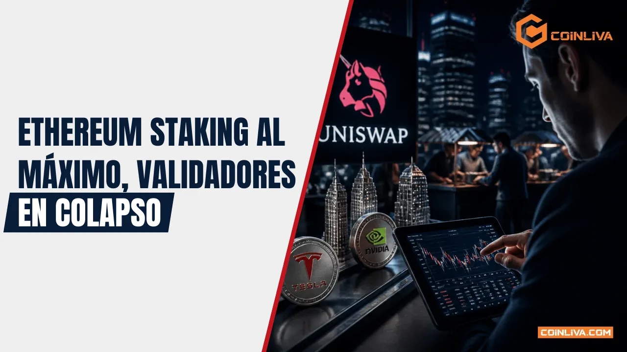 Ethereum staking al máximo, validadores en colapso