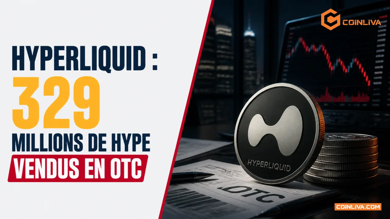 Hyperliquid : 329 millions de HYPE vendus en OTC