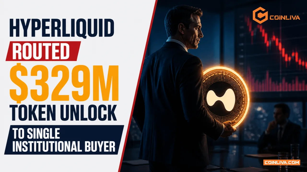 Hyperliquid Routed $329M Token Unlock to Single Institutional Buyer