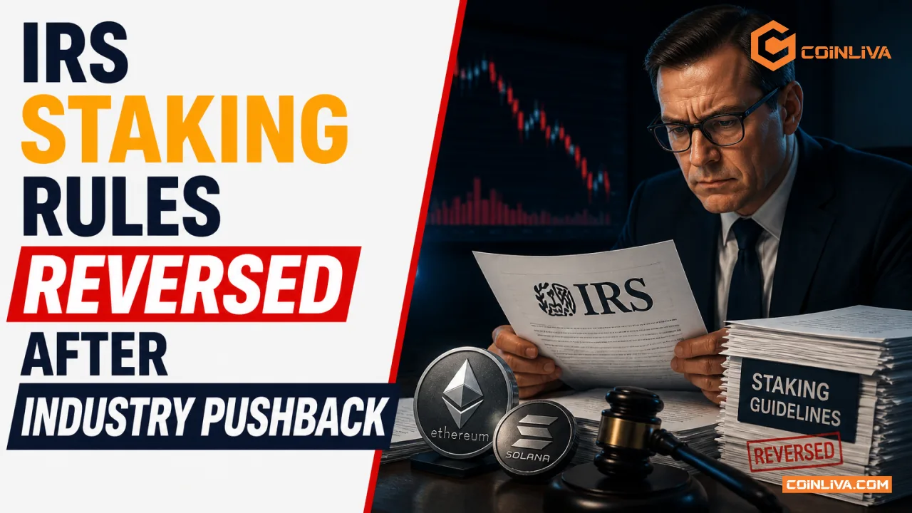 IRS Staking Rules Reversed After Industry Pushback