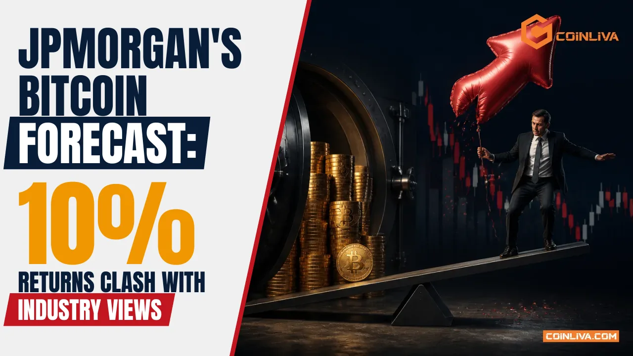 JPMorgan's bitcoin forecast: 10% returns clash with industry views