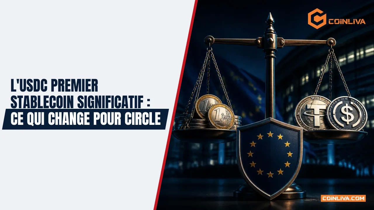 L'USDC premier stablecoin significatif : ce qui change pour Circle