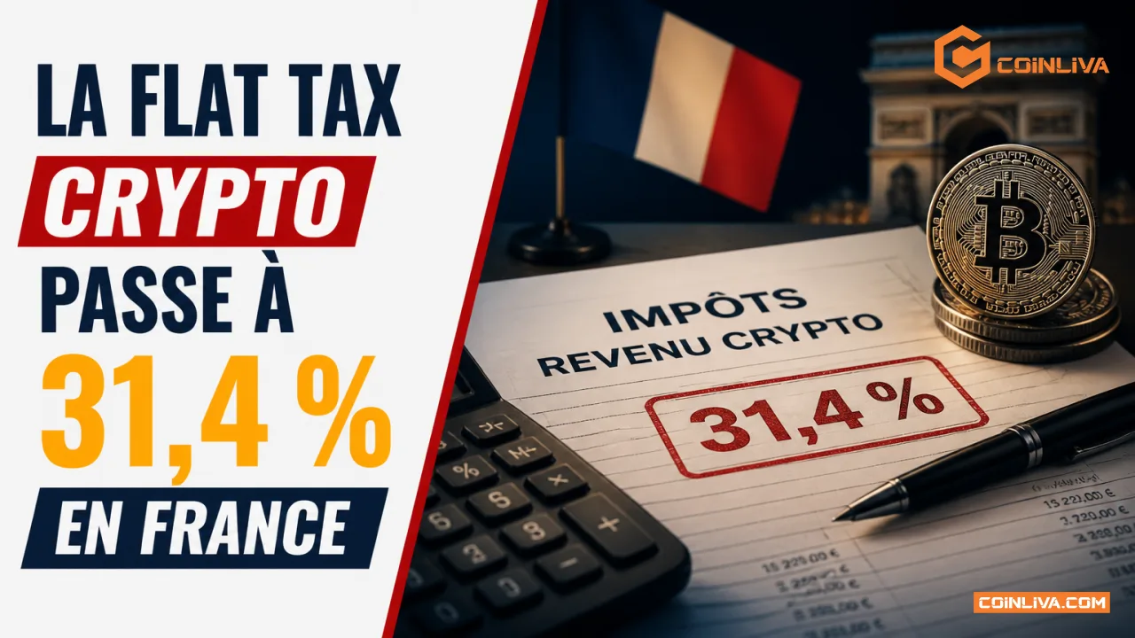 La flat tax crypto passe à 31,4 % en France