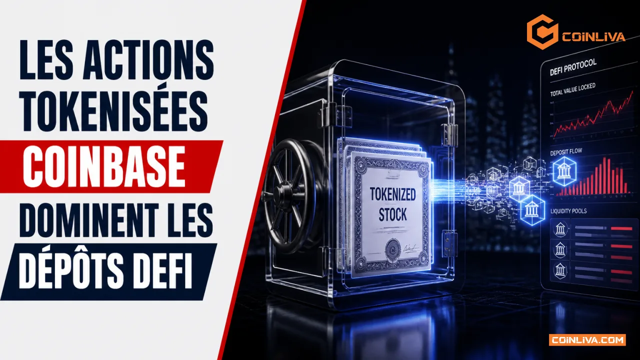 Les actions tokenisées Coinbase dominent les dépôts DeFi