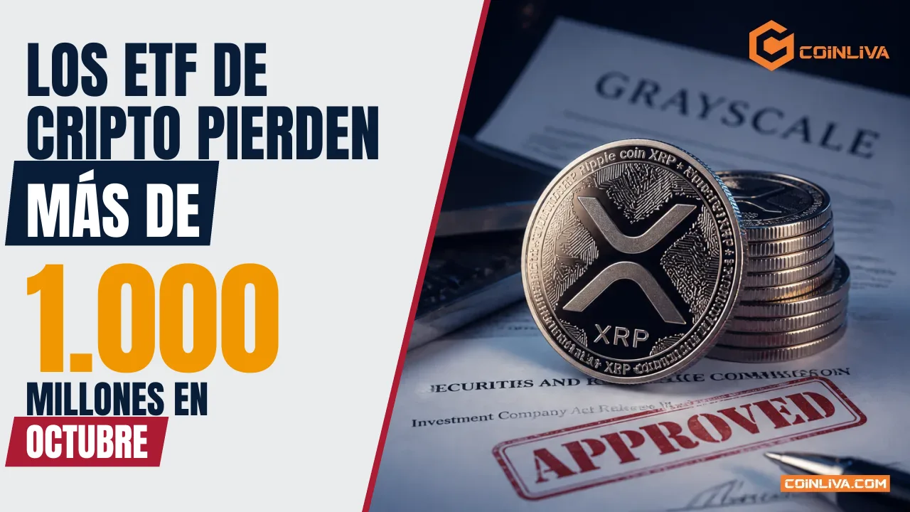 Los ETF de cripto pierden más de 1.000 millones en octubre