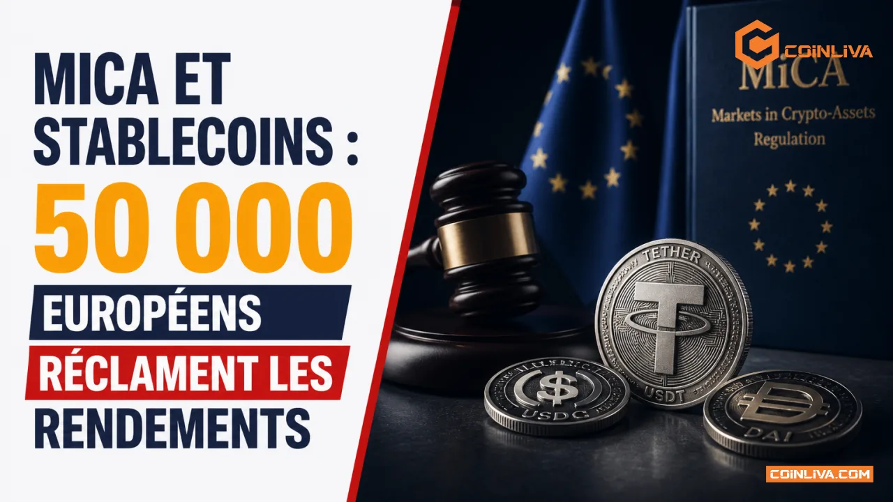 MiCA et stablecoins : 50 000 Européens réclament les rendements