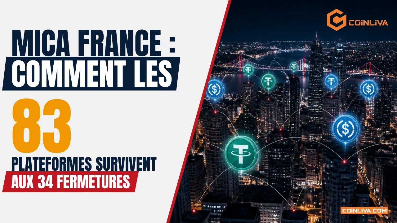 MiCA France : comment les 83 plateformes survivent aux 34 fermetures