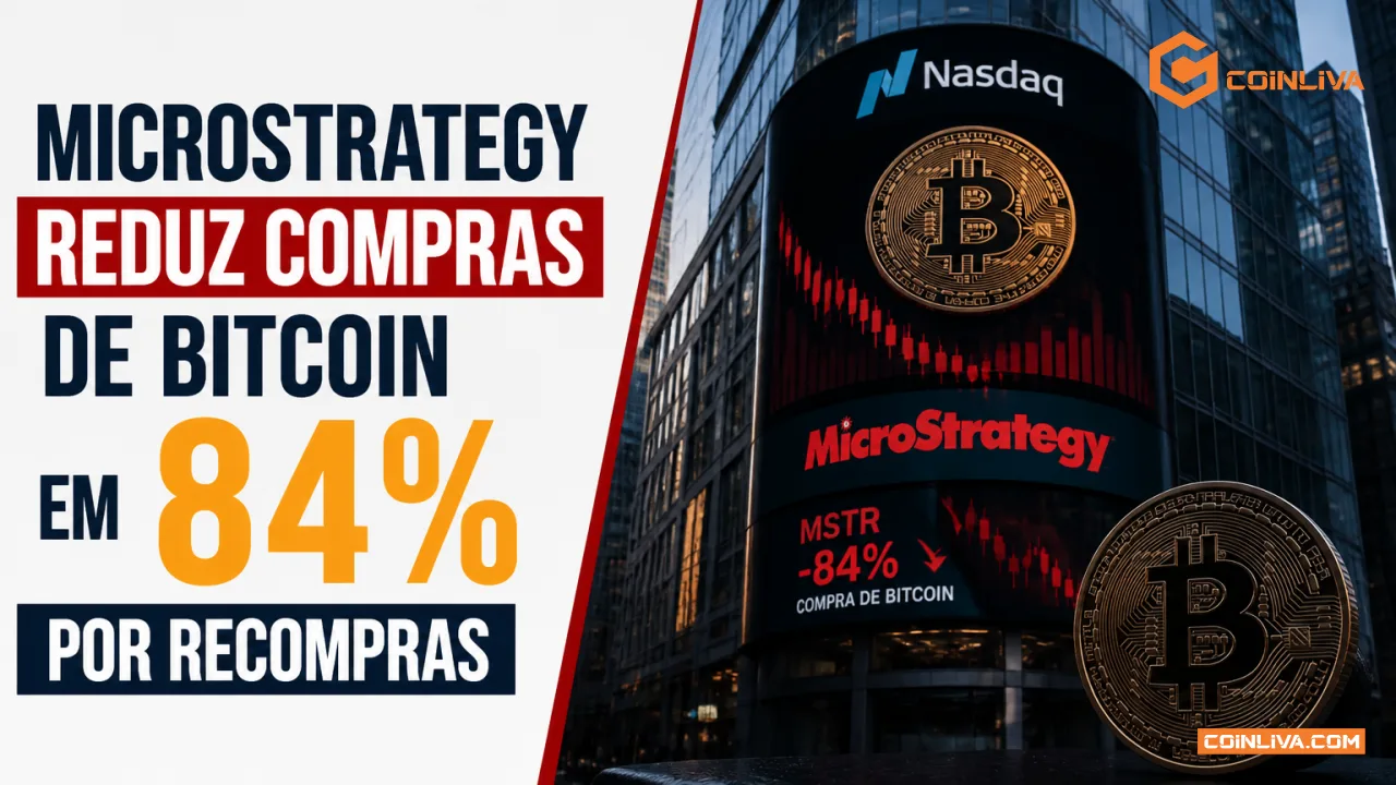 MicroStrategy reduz compras de bitcoin em 84% por recompras