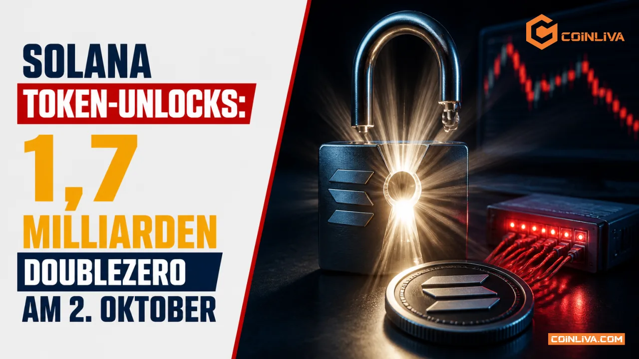 Solana Token-Unlocks: 1,7 Milliarden DoubleZero am 2. Oktober