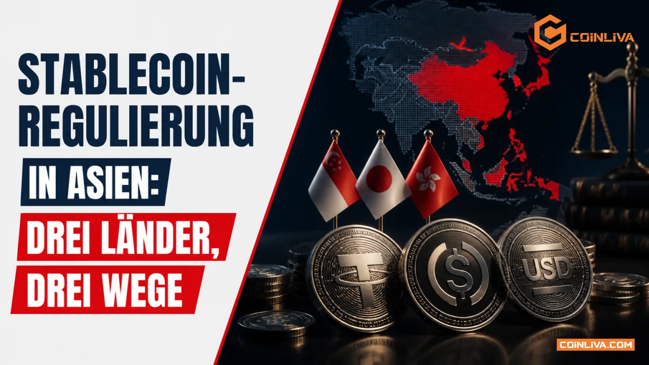 Stablecoin-Regulierung in Asien: Drei Länder, drei Wege