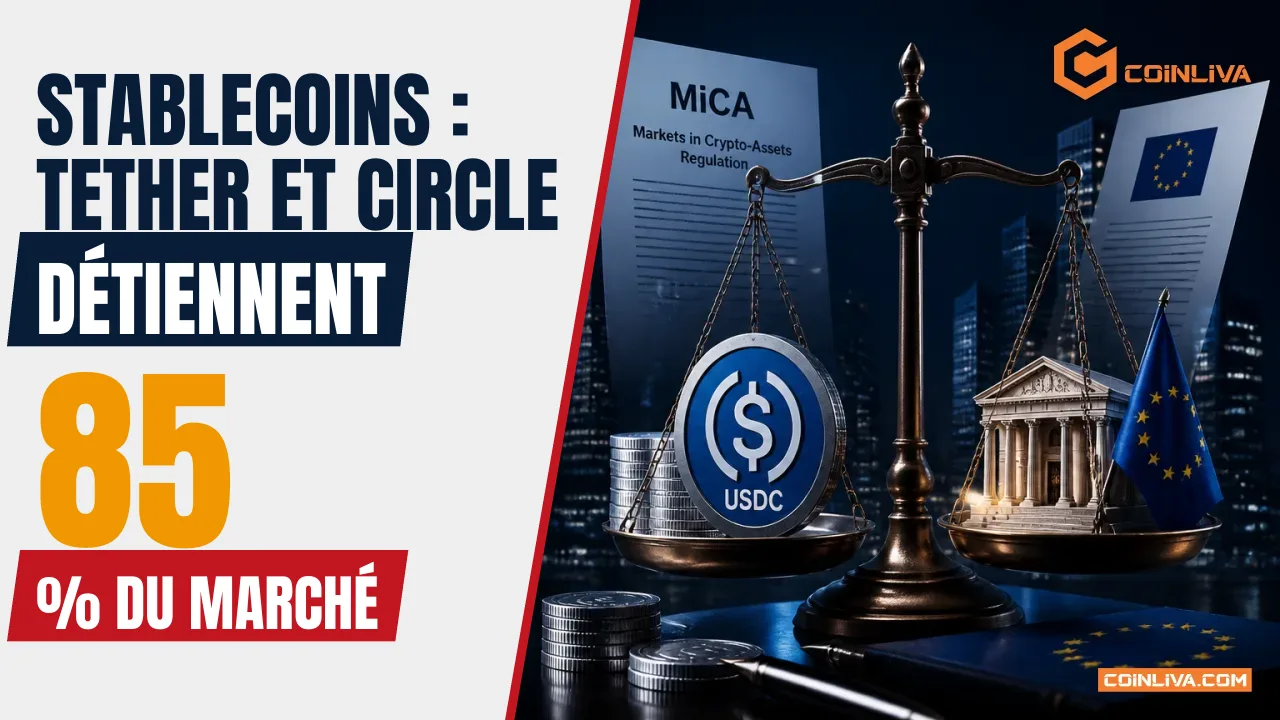Stablecoins : Tether et Circle détiennent 85 % du marché
