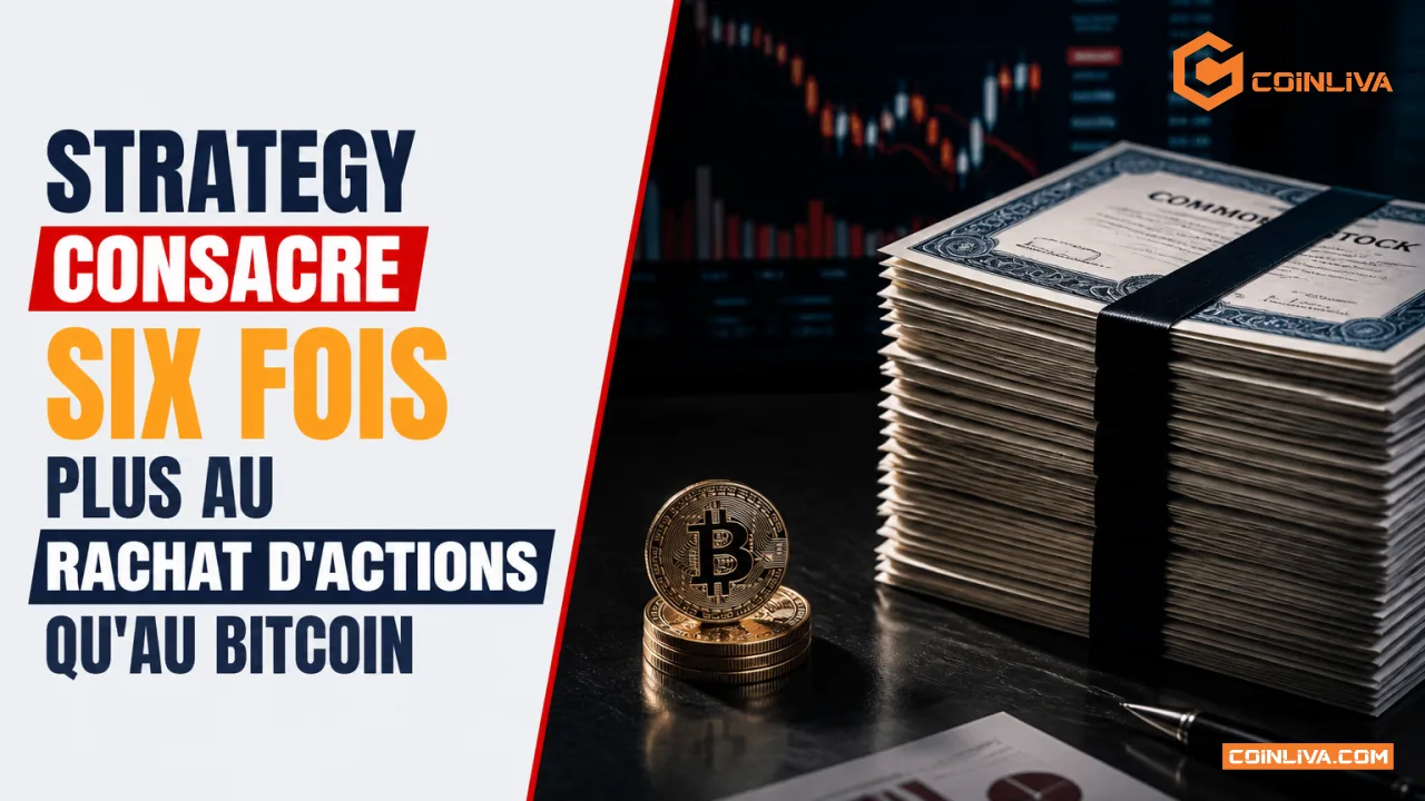 Strategy consacre six fois plus au rachat d'actions qu'au Bitcoin