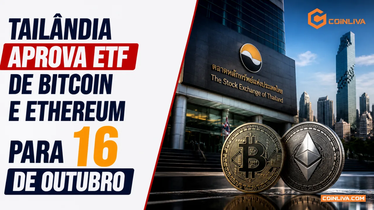 Tailândia aprova ETF de Bitcoin e Ethereum para 16 de outubro